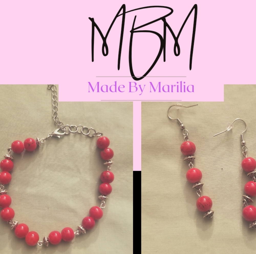 Handmade Bracelet and Earrings